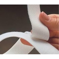 White Nylon Hook and Loop How Was Velcro Discovered Waterproof Hook and Loop Fastening Tape SGS Certificates